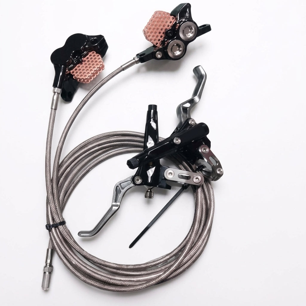 Universal Hydraulic Disc Brake Upgrade Kit with Cooling Fins for Electric Scooters & E-Bikes